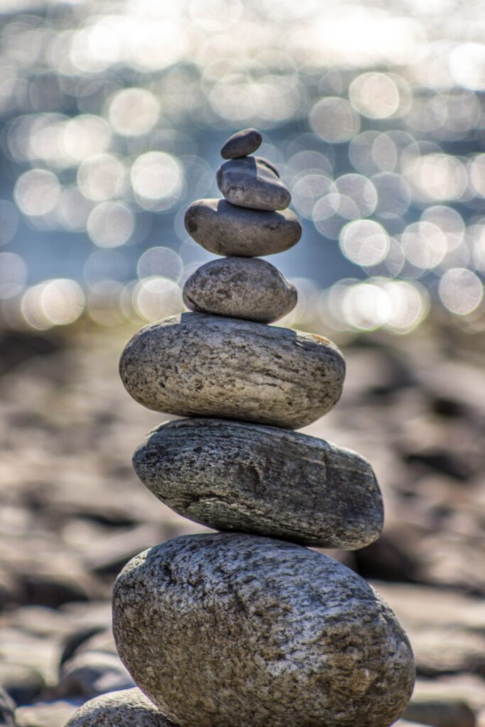 Donating Organs - Stack of Rocks at beach