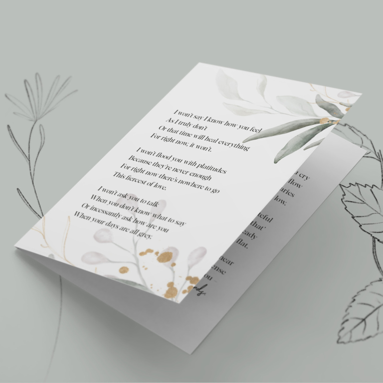 Compassion Poetry Card