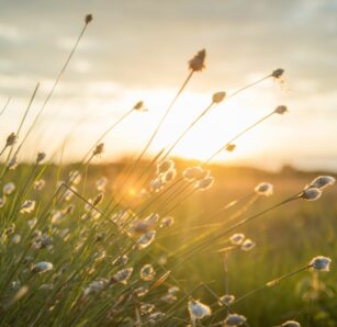 Plume Grass in the Field