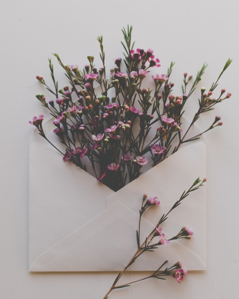 Flowers in an envelope