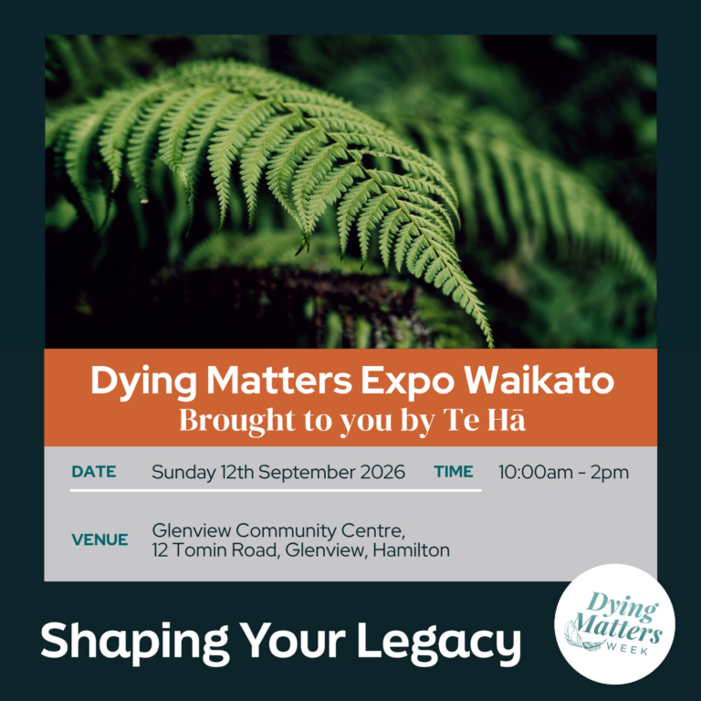 Dying Matters Week Expo event tile with Fern