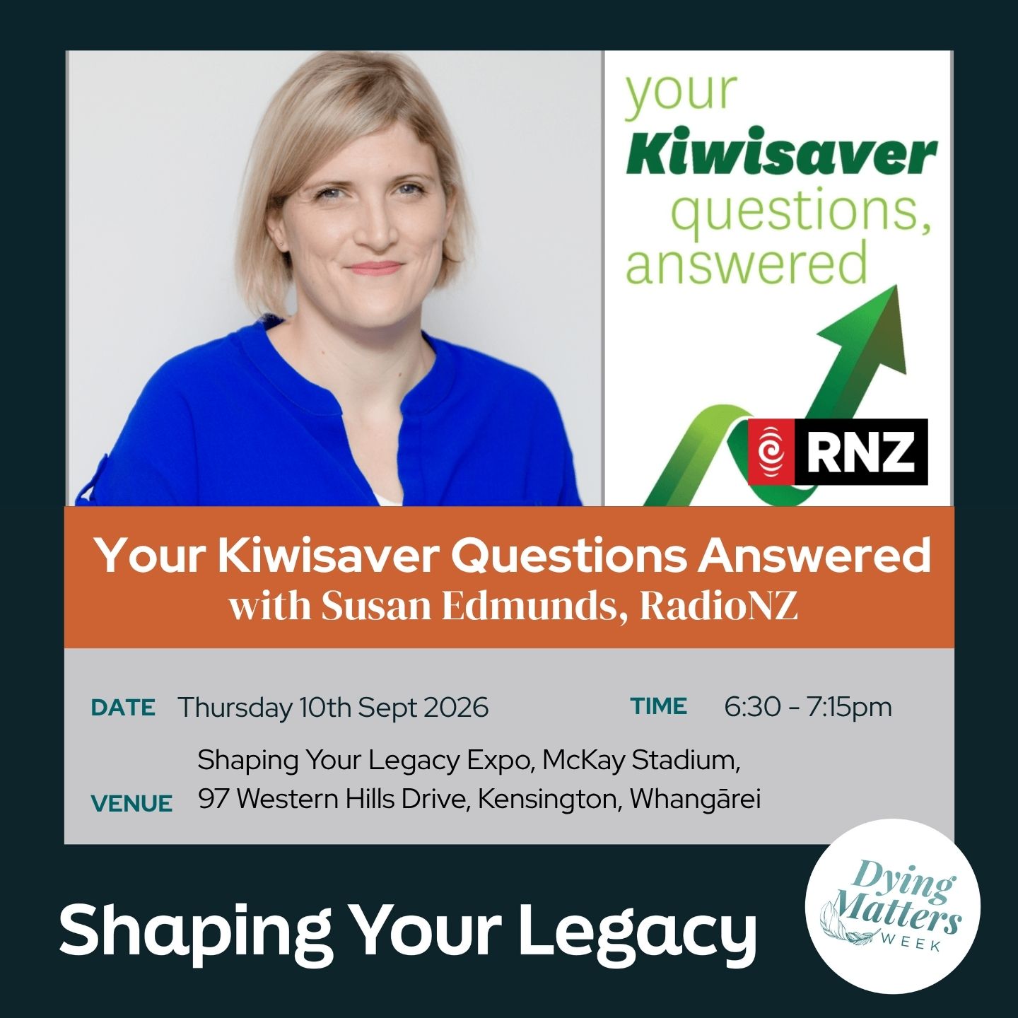 All Your Kiwisaver Questions Answered <div style="font-size:0.8em;">10 September 2026, 6:30 pm</div>