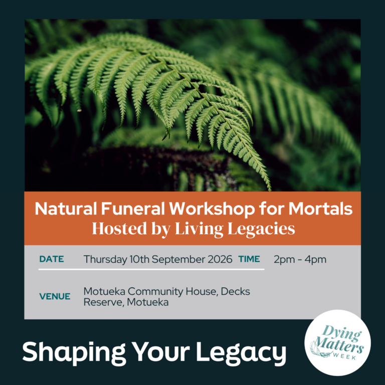 Natural Funeral Workshop - Motueka