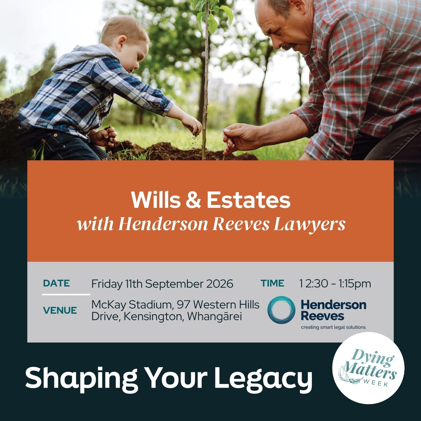 Wills and Estates - Legal Talk <div style="font-size:0.8em;">11 September 2026, 12:00 pm</div>